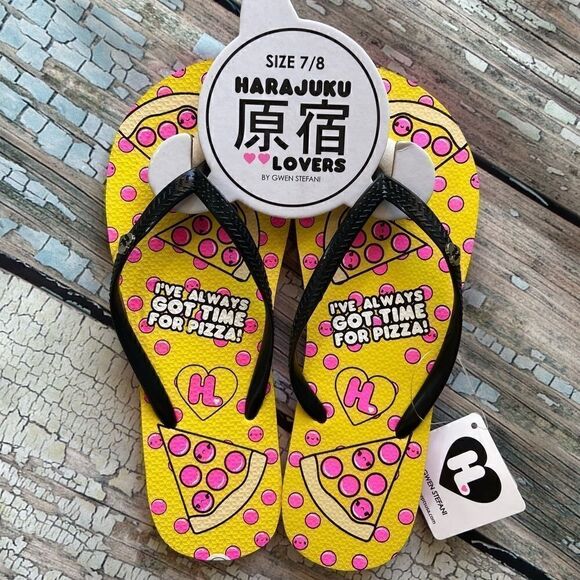 Harajuku Lovers by Gwen Stefani Pizza Flip Flops - Picture 3 of 5